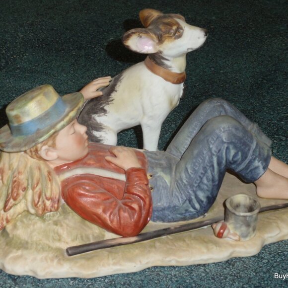 Norman Rockwell “A Boy and His Dog” Figurine Four Seasons Spring CHRISTMAS GIFT - Picture 9 of 11